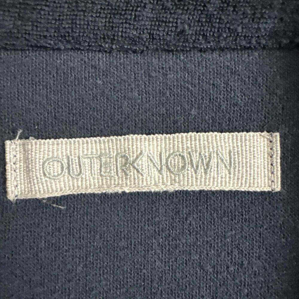 Outerknown Men's Size XL Dark Blue Short Sleeve Hightide Terry Towel Polo Shirt - Picture 5 of 10